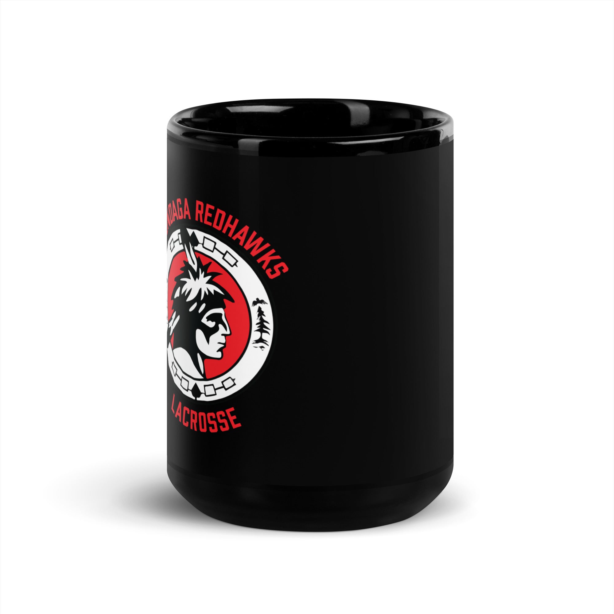 Redhawks Black Glossy Mug
