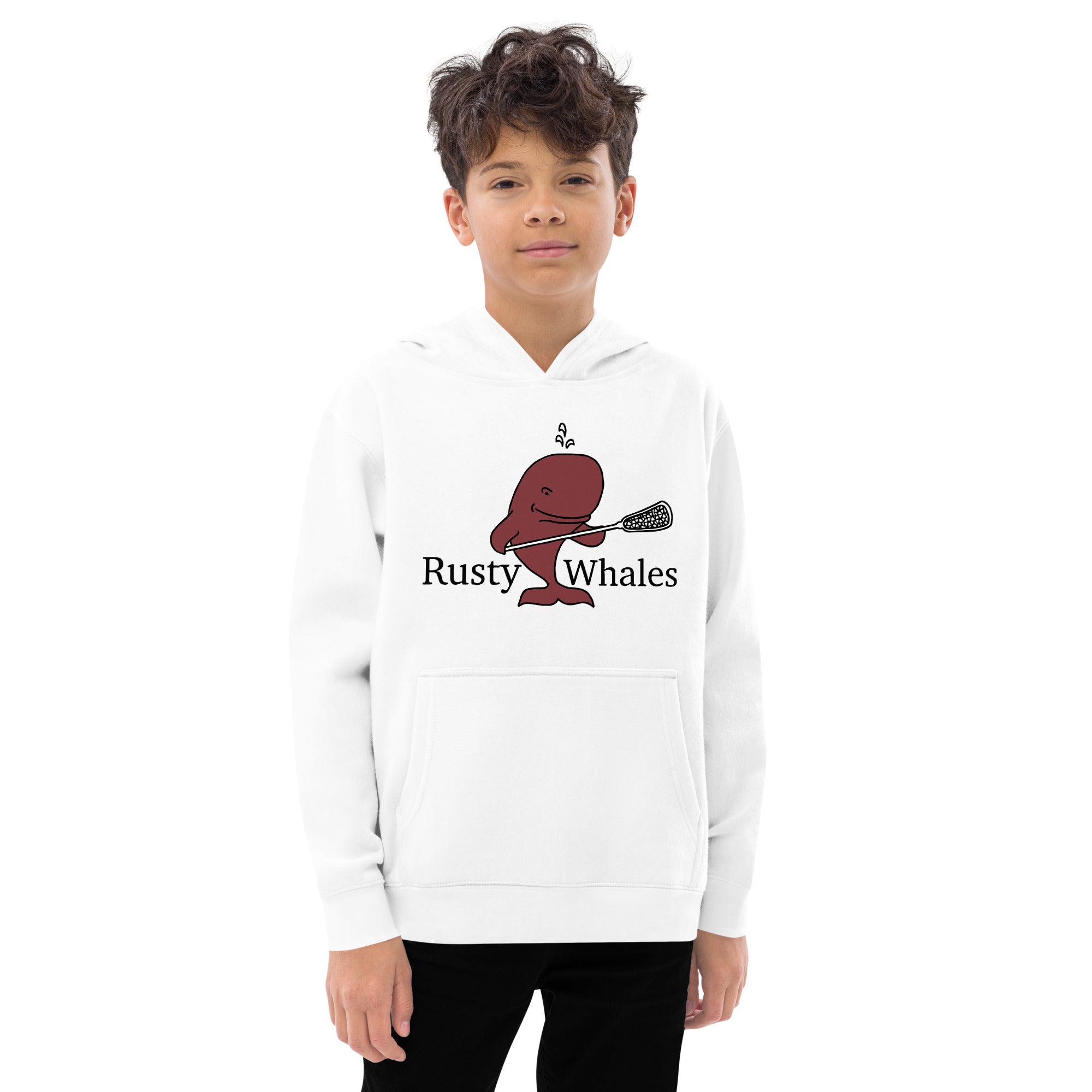 Whales Youth Fleece Hoodie