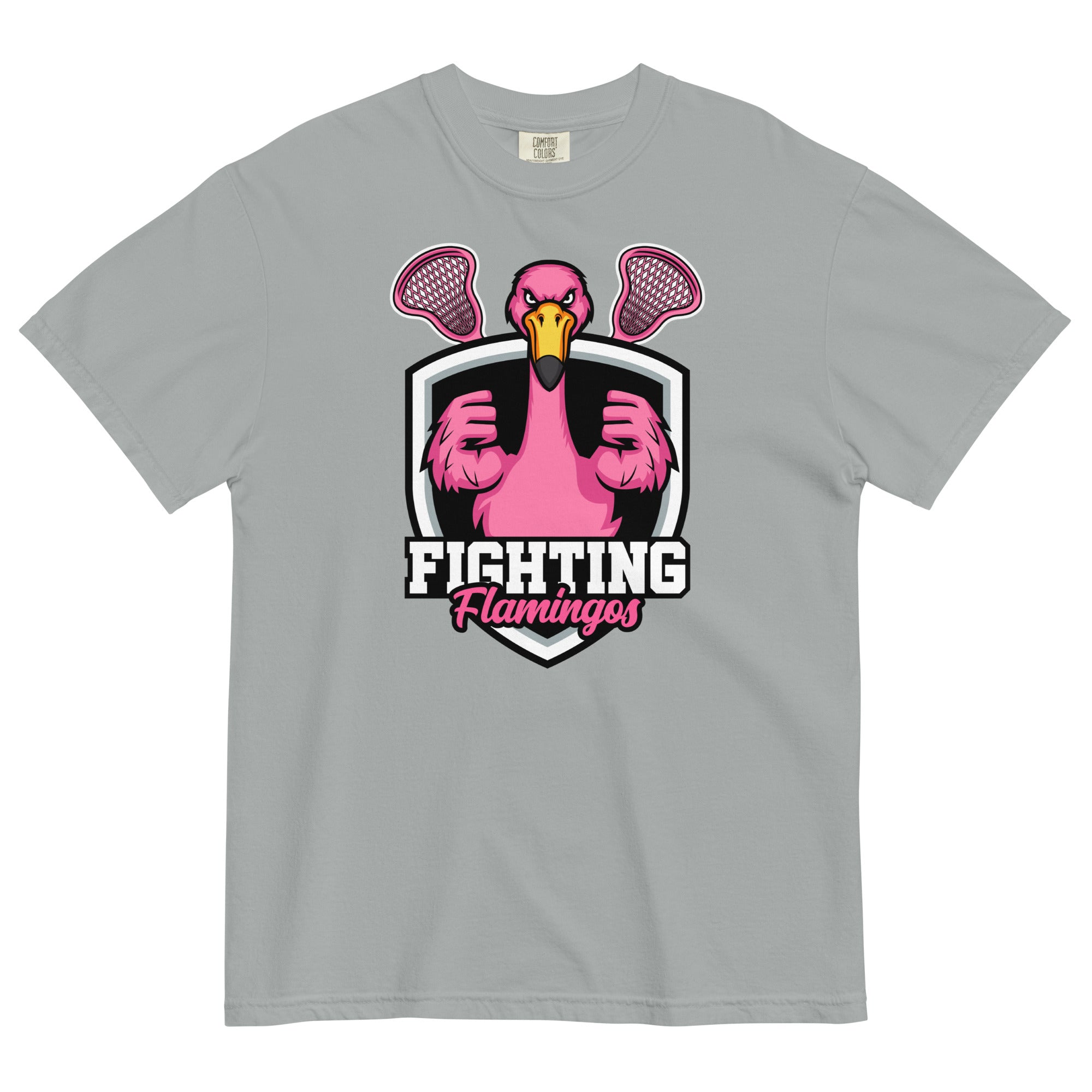 Flamingos Unisex garment-dyed heavyweight t-shirt