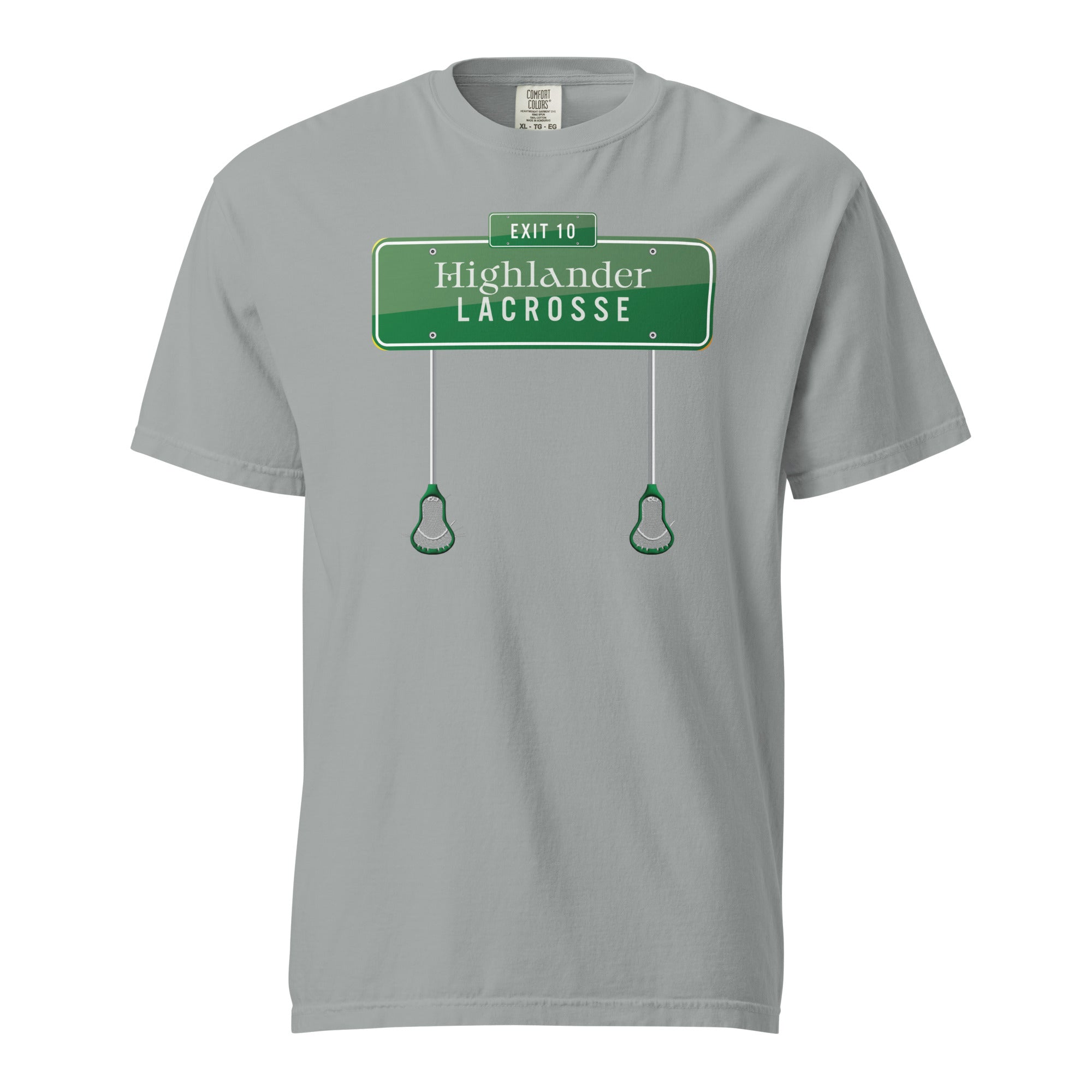 Exit 10 Highlander Unisex garment-dyed t-shirt