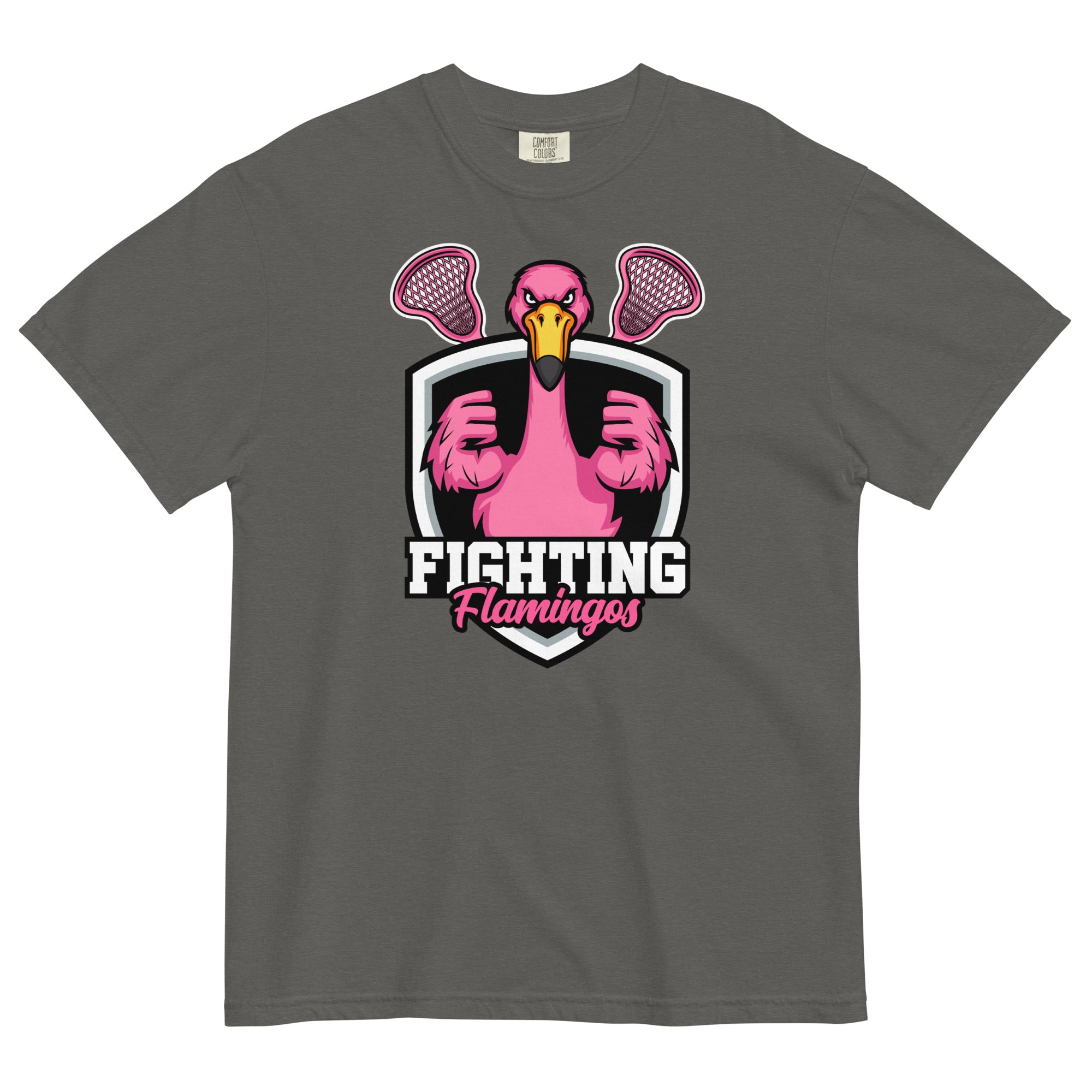 Flamingos Unisex garment-dyed heavyweight t-shirt