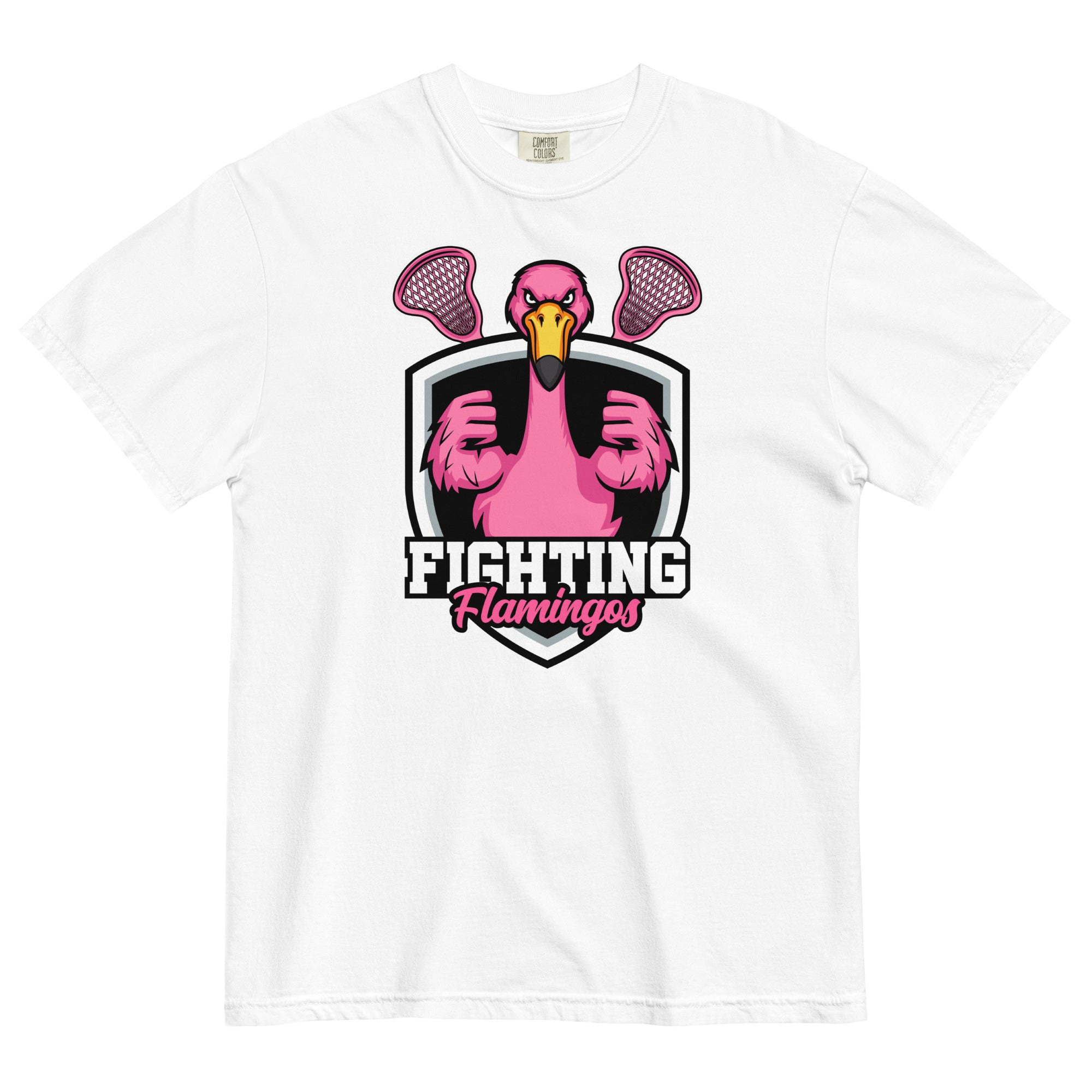 Flamingos Unisex garment-dyed heavyweight t-shirt