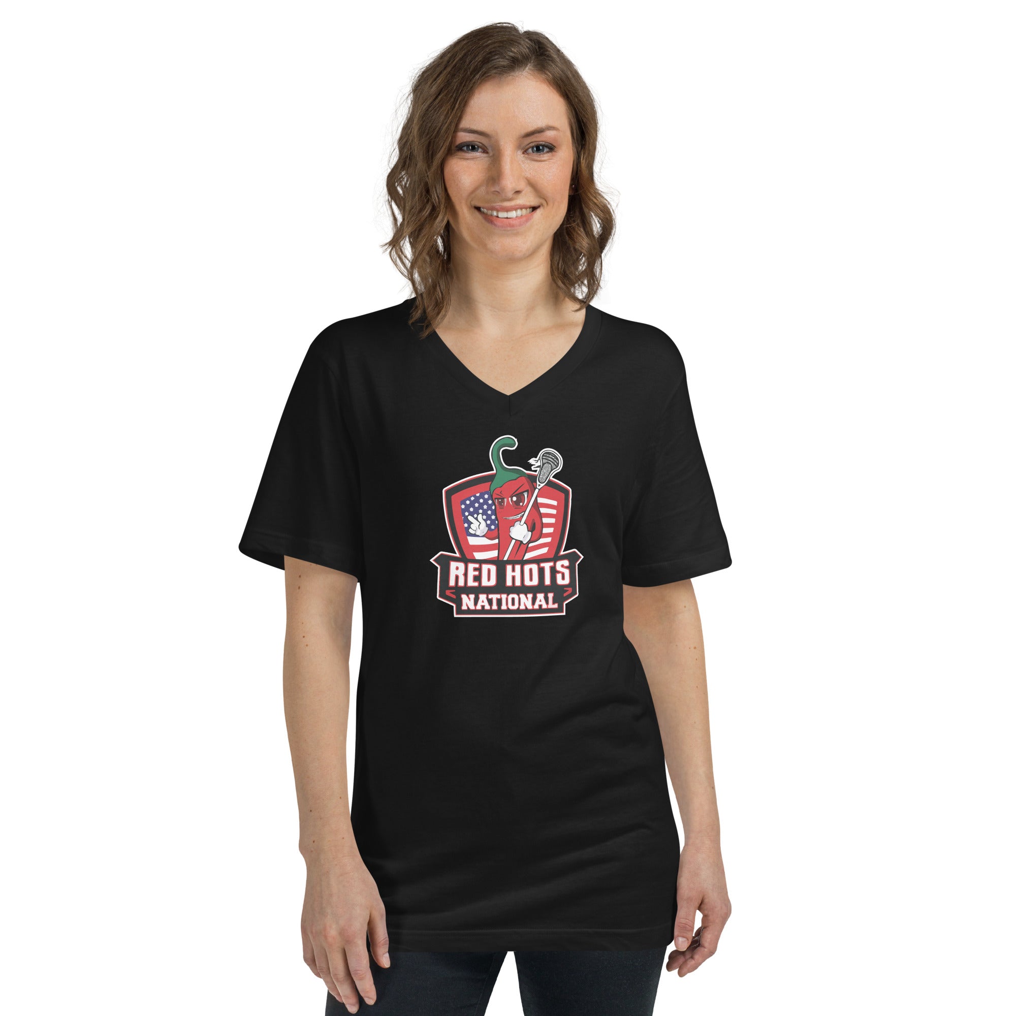 Red Hots Unisex V-Neck T-Shirt