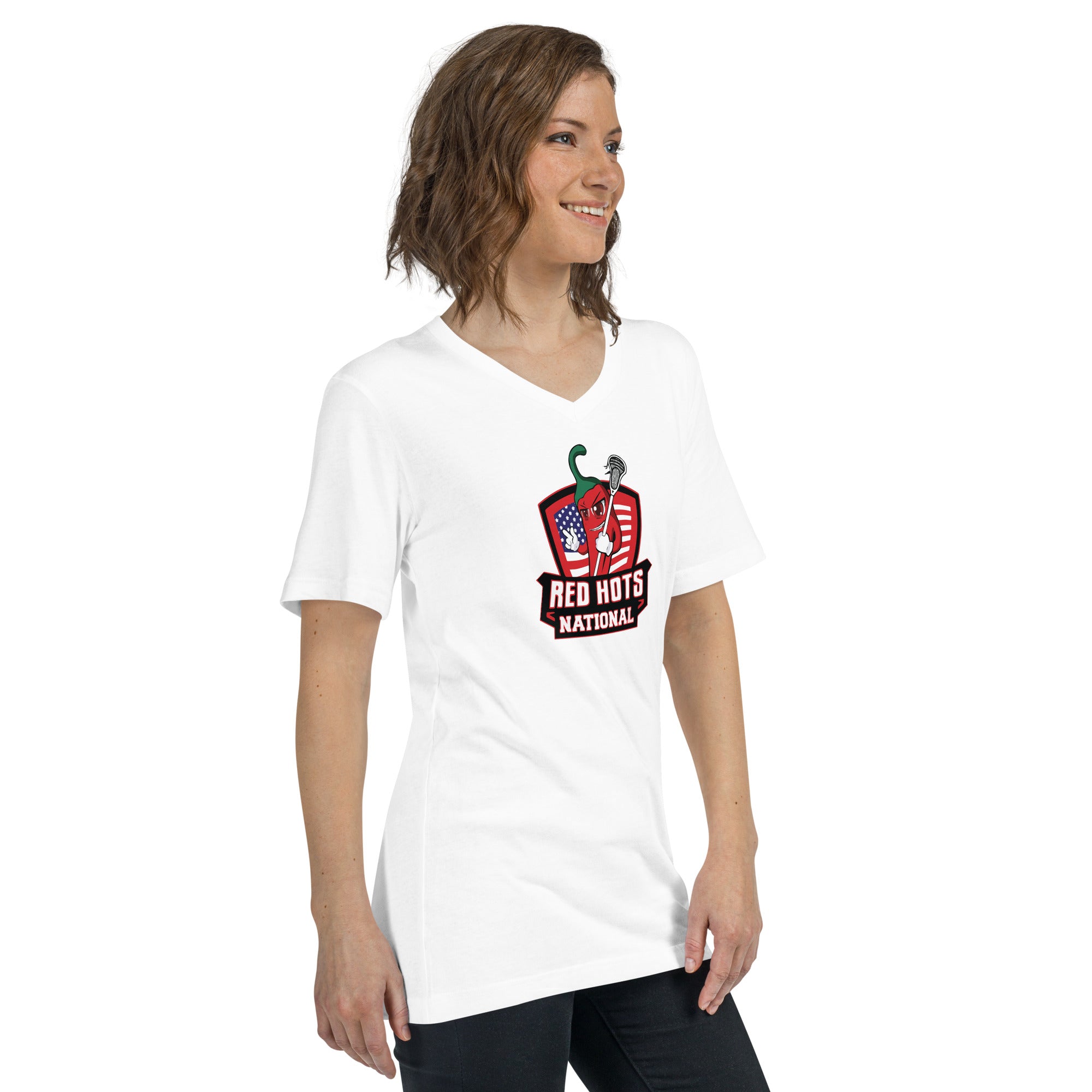 Red Hots Unisex V-Neck T-Shirt