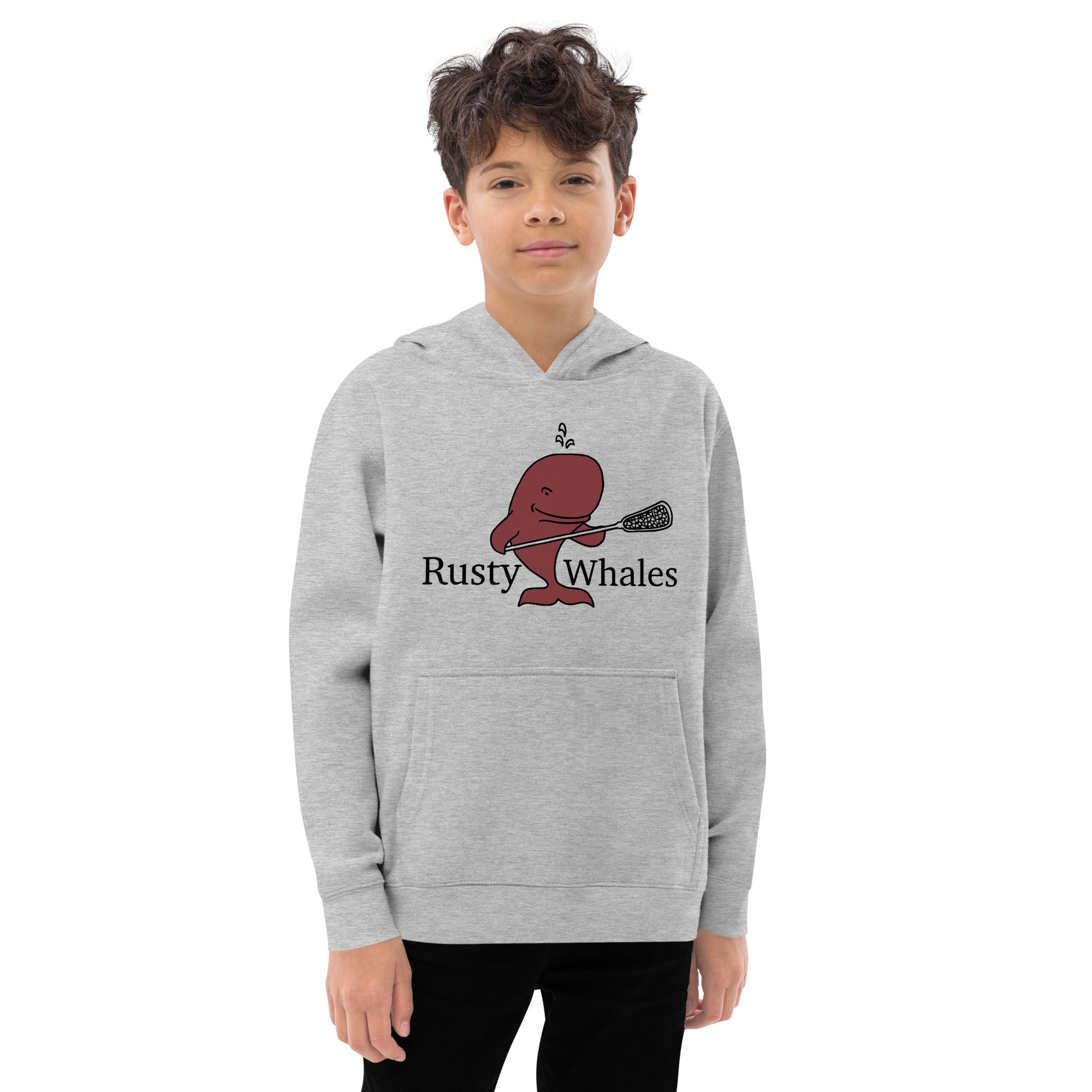 Whales Youth Fleece Hoodie