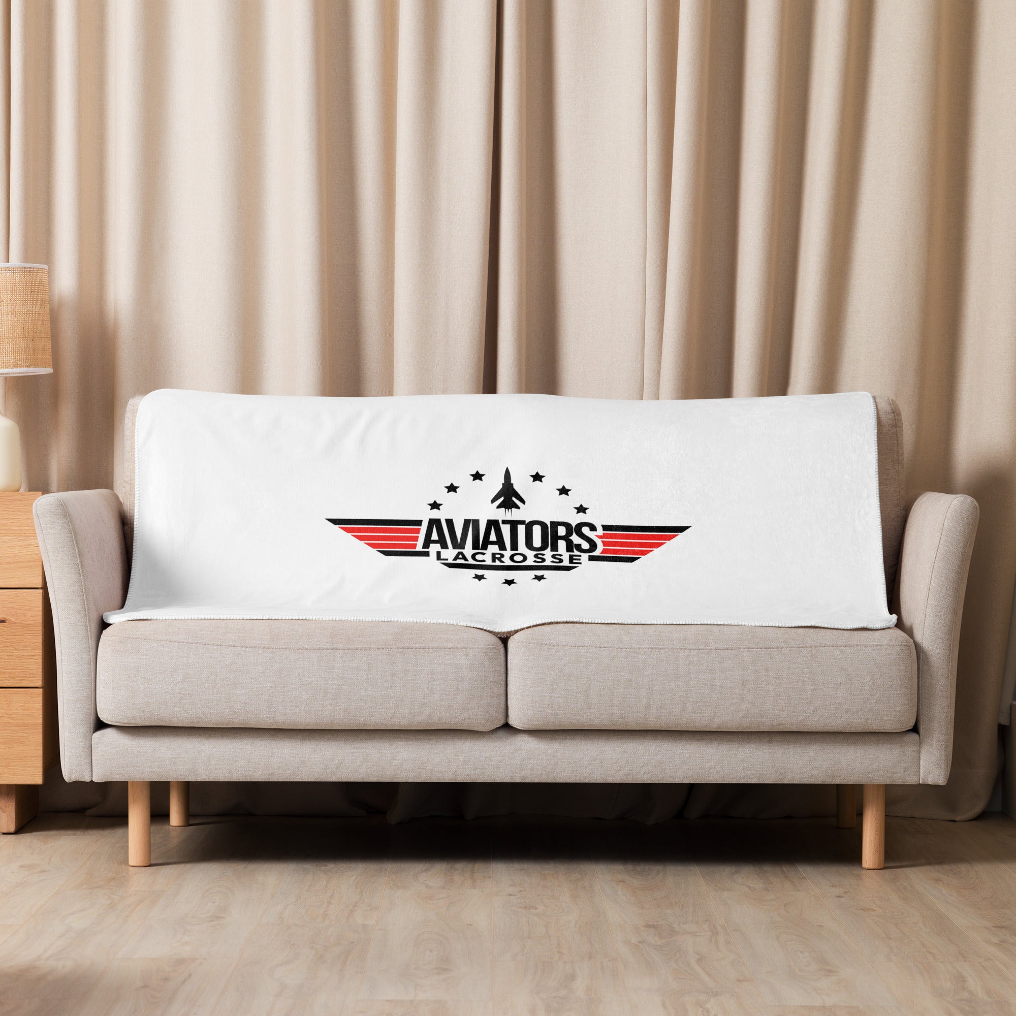 Powell Lacrosse Aviators Sherpa Blanket