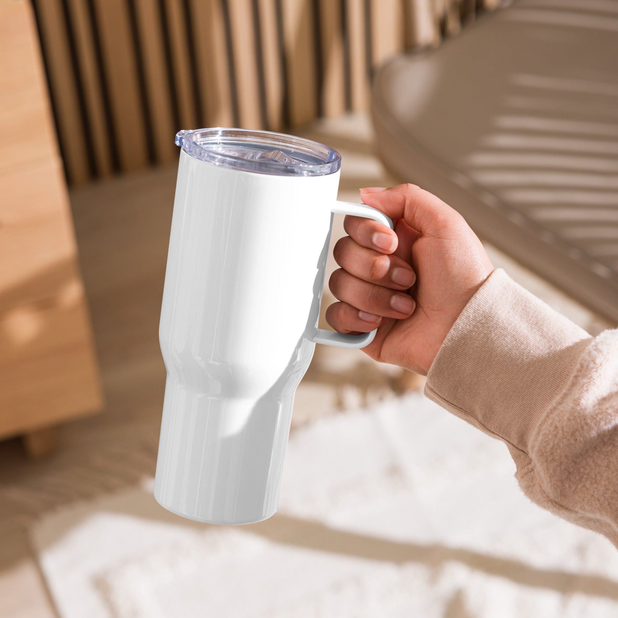 Chelmsford Travel mug with a handle