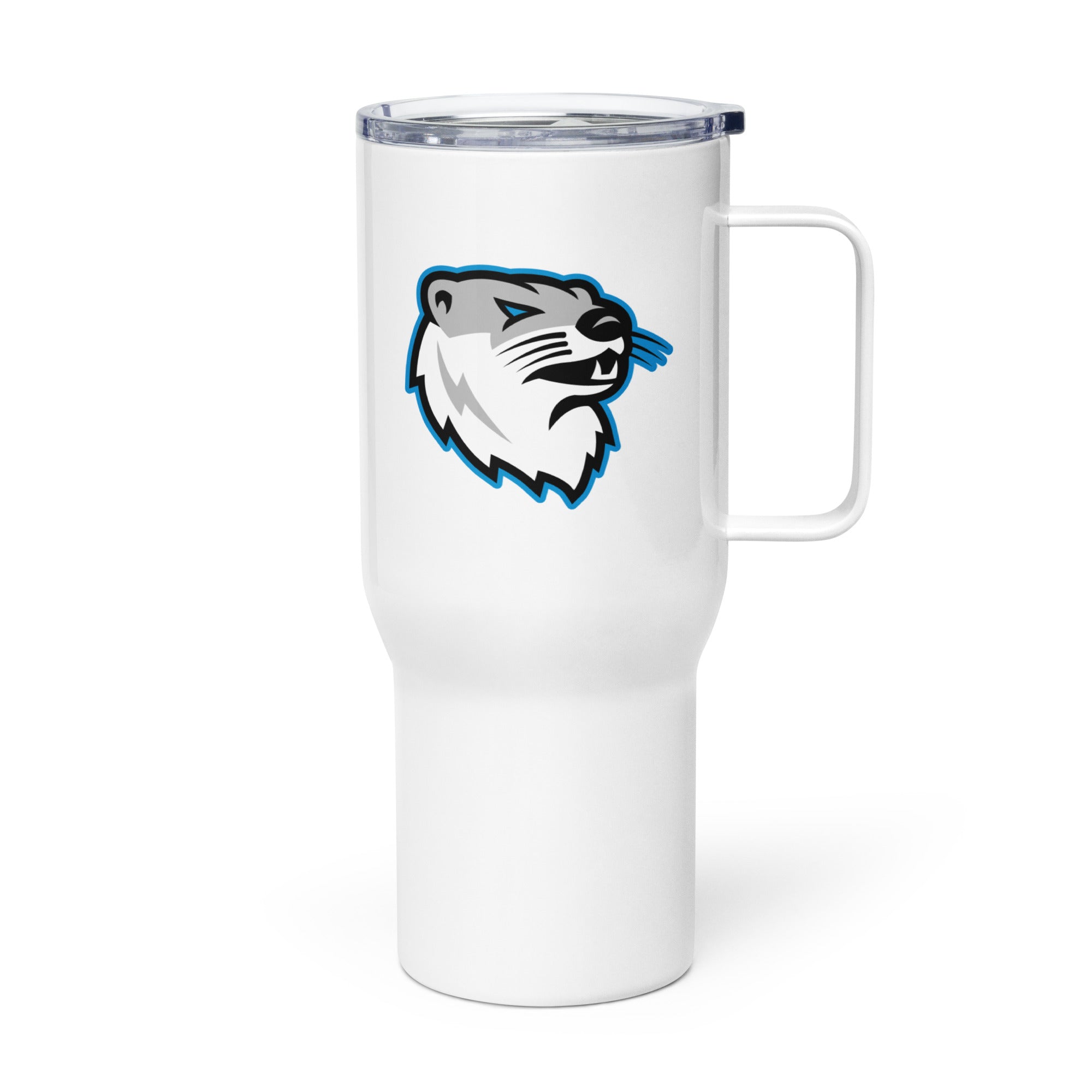 Otters Travel mug with a handle