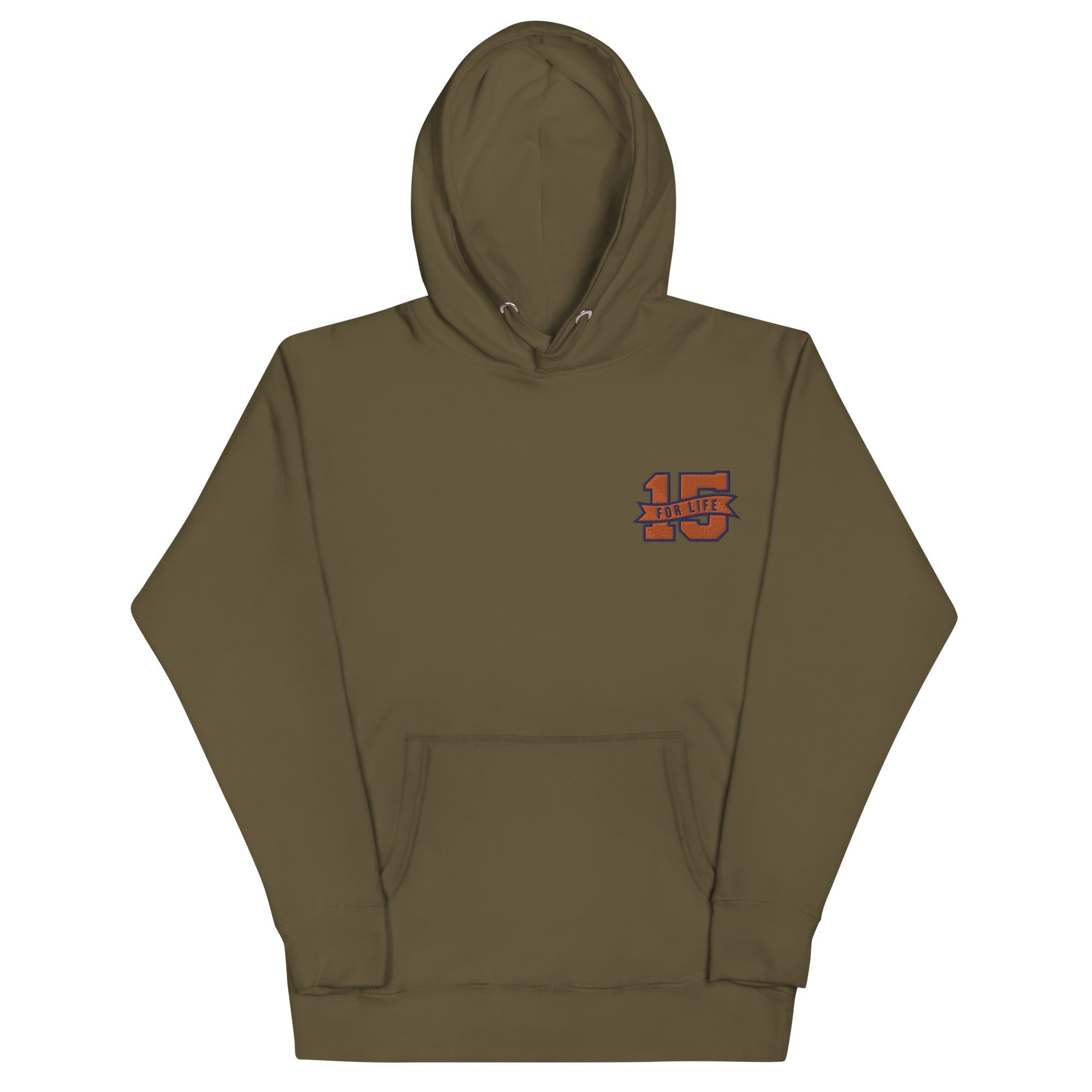 15 For Life Embroidered Unisex Hoodie